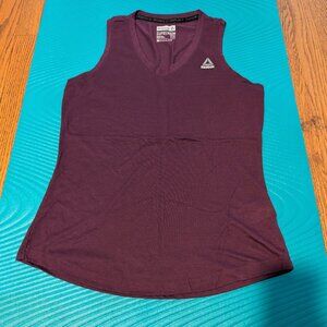 Plum Purple Reebok Vneck Tank Medium